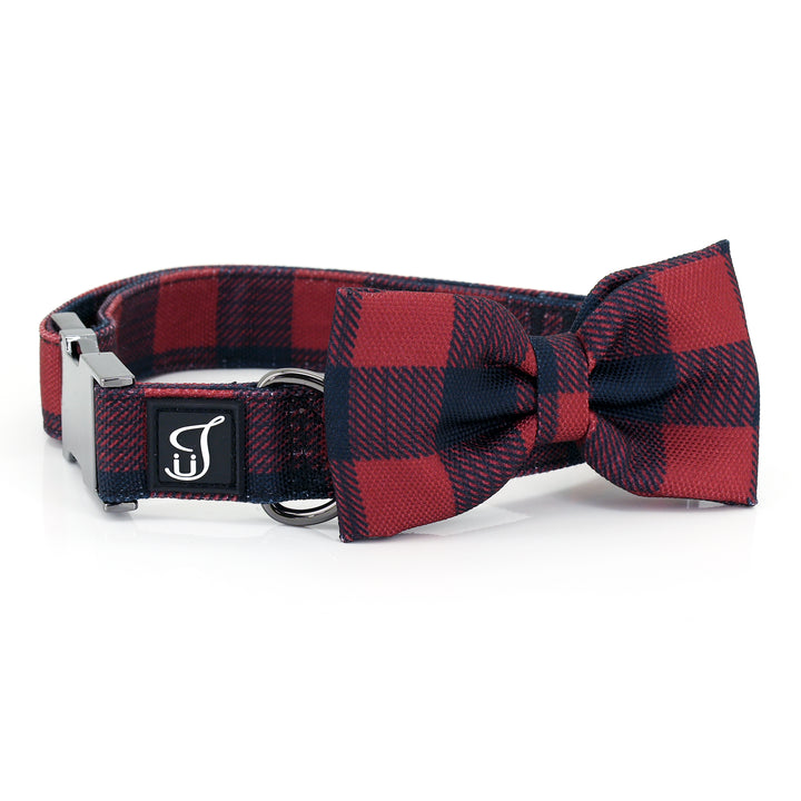 Buffalo check dog collar shop