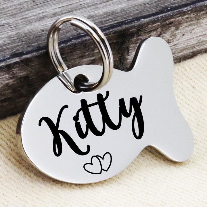 Mirror Finished Fish Shape Tag | Ultra Joys Pets